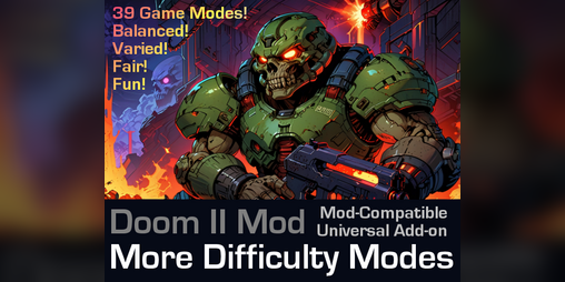 Cover image for More Difficulty Modes Ultimate (Doom Mod)