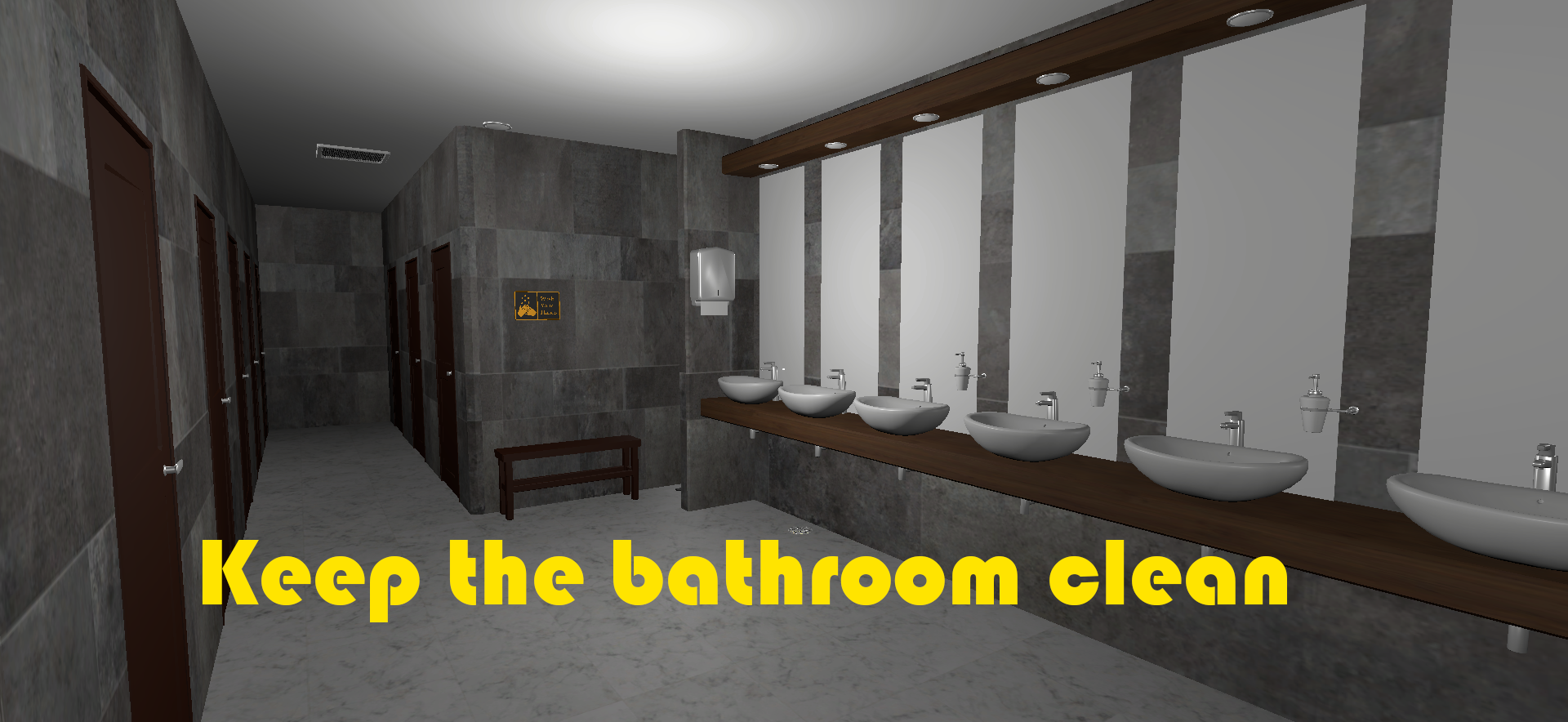 Keep the bathroom clean