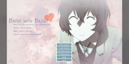 Cover image for Dates with Dazai [Bungo Stray Dogs Fanmade VN]