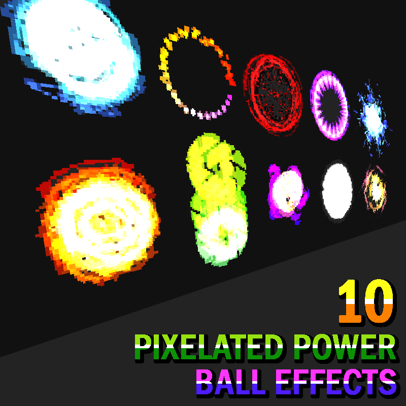 10 PIXELATED POWER BALL EFFECTS vol.1