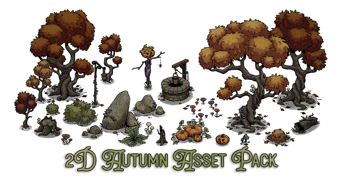 Autumn Stuff | 2D generic isometric asset pack