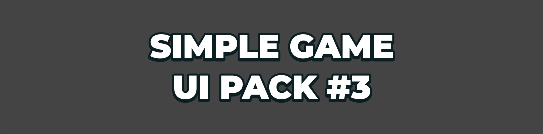 Simple Game UI Pack #3