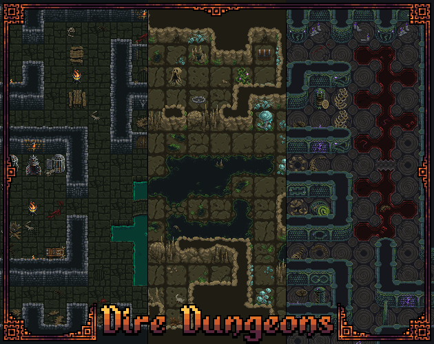 Dire Dungeon Tilesets