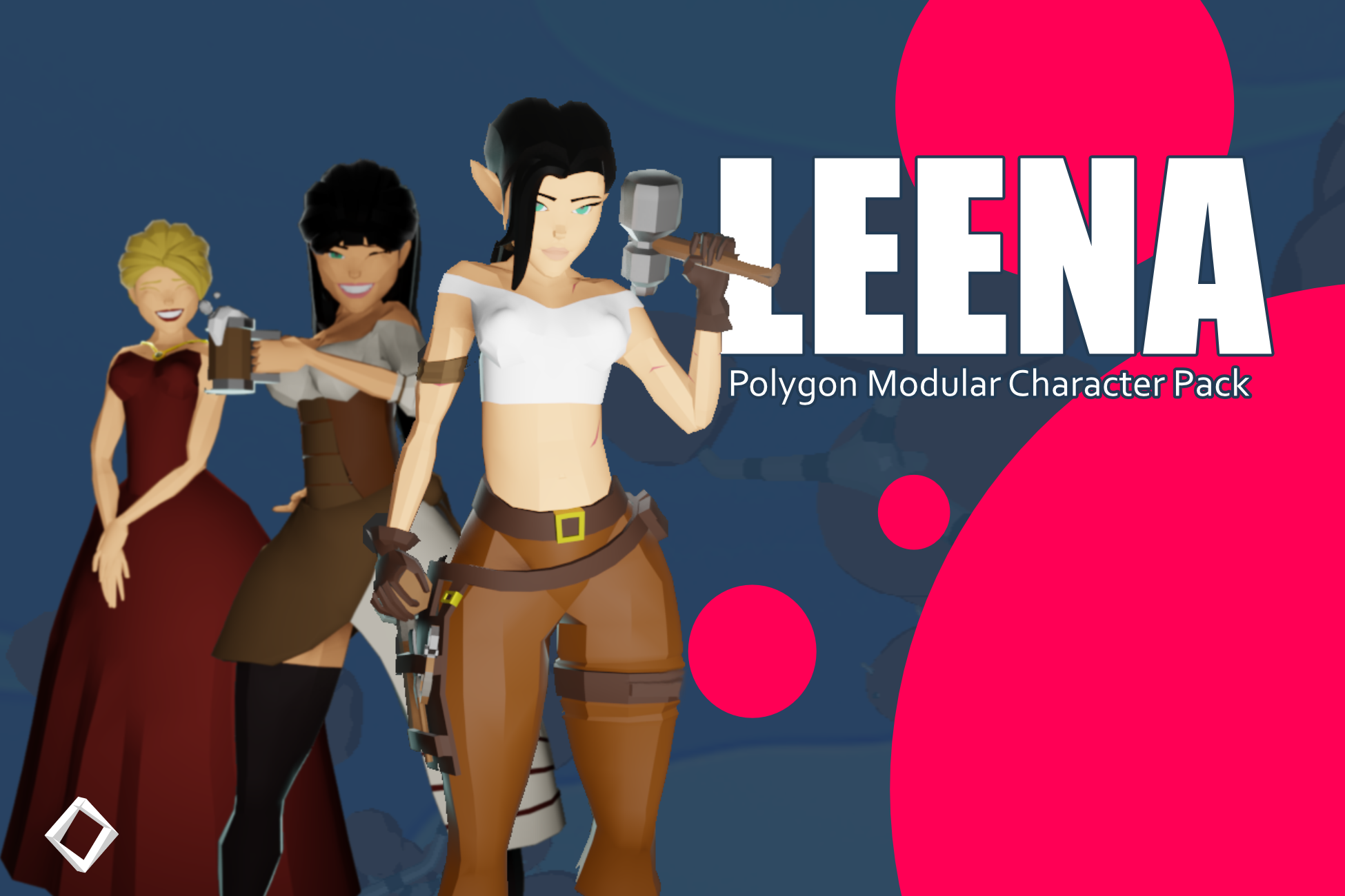 Leena - Unity Polygon Modular Character Pack