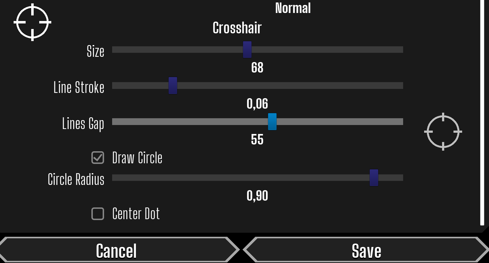 Crosshair Customization