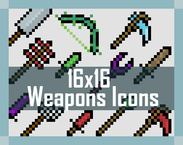 [16x16] RPG Weapons sprites by LimeZu