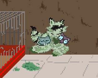 Three Raccoons In A Laborkittel