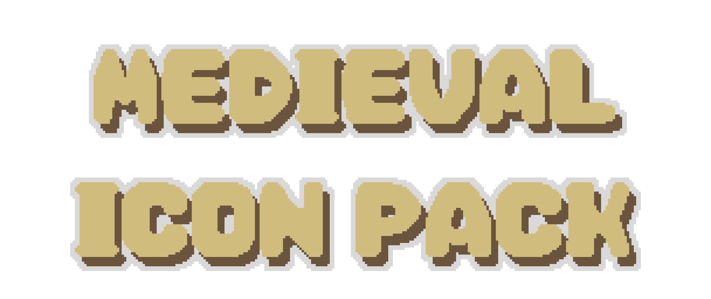 Medieval Icon Pack Pixel Art [16x16px]