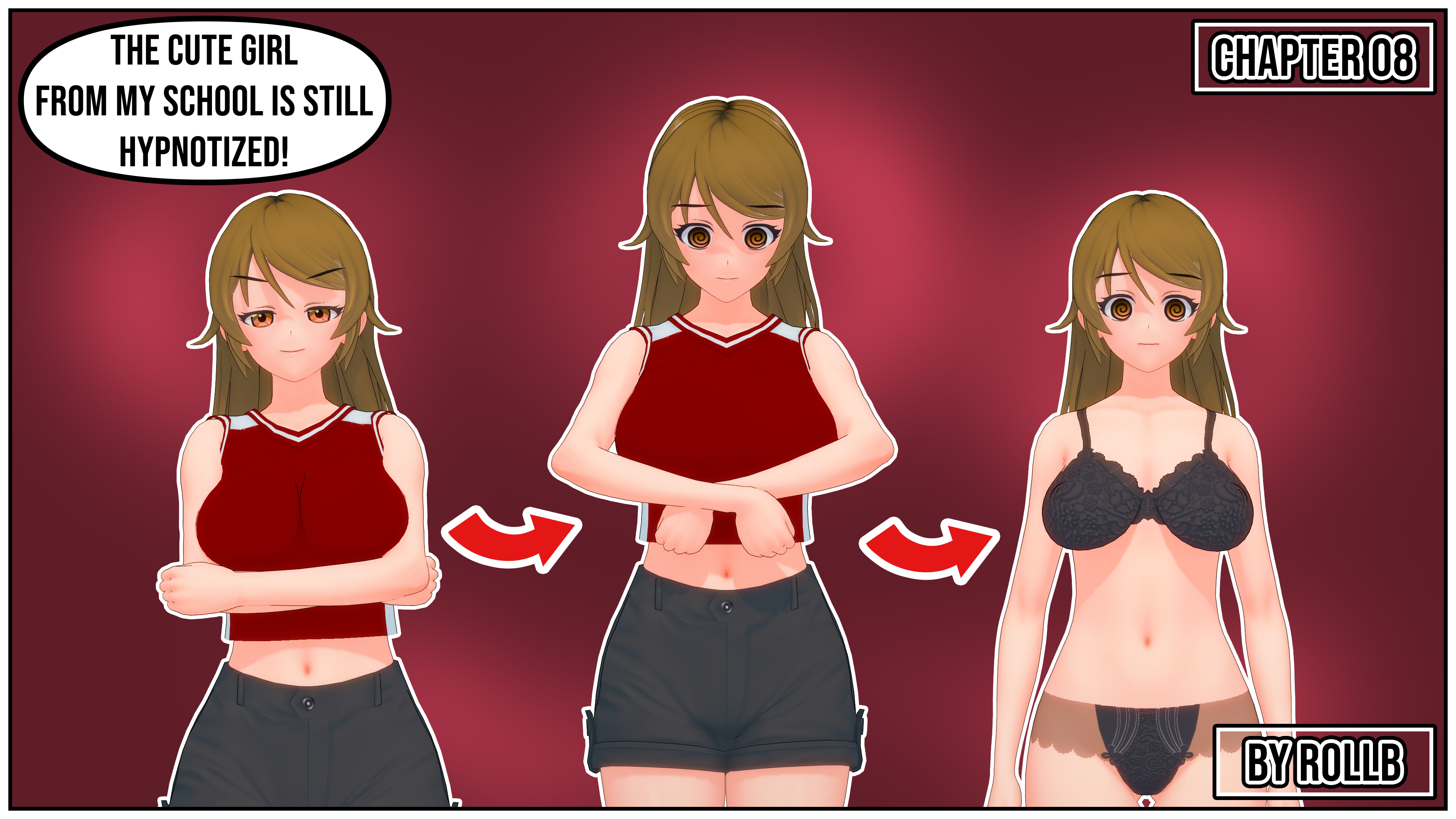 Cover image for The cute girl from my school is still hypnotized! Chapter 08
