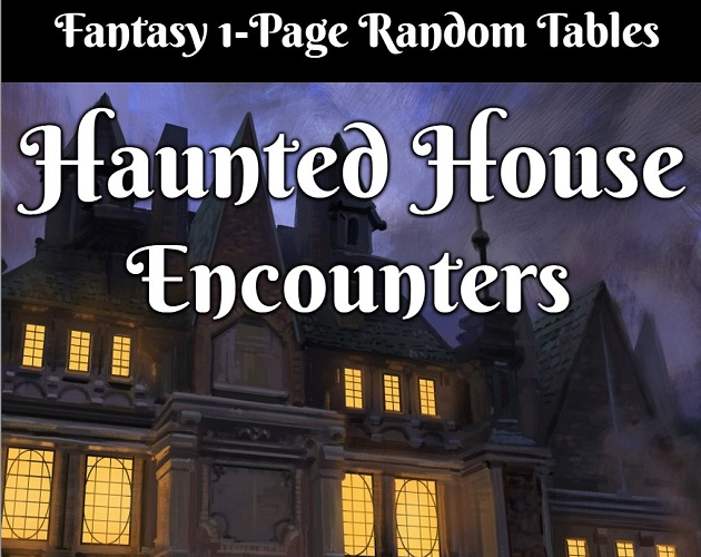 Cover image for Haunted House Encounters - 1 page