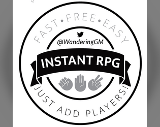 Instant RPG   - Free diceless, paperless RPG which fits on a business card. 