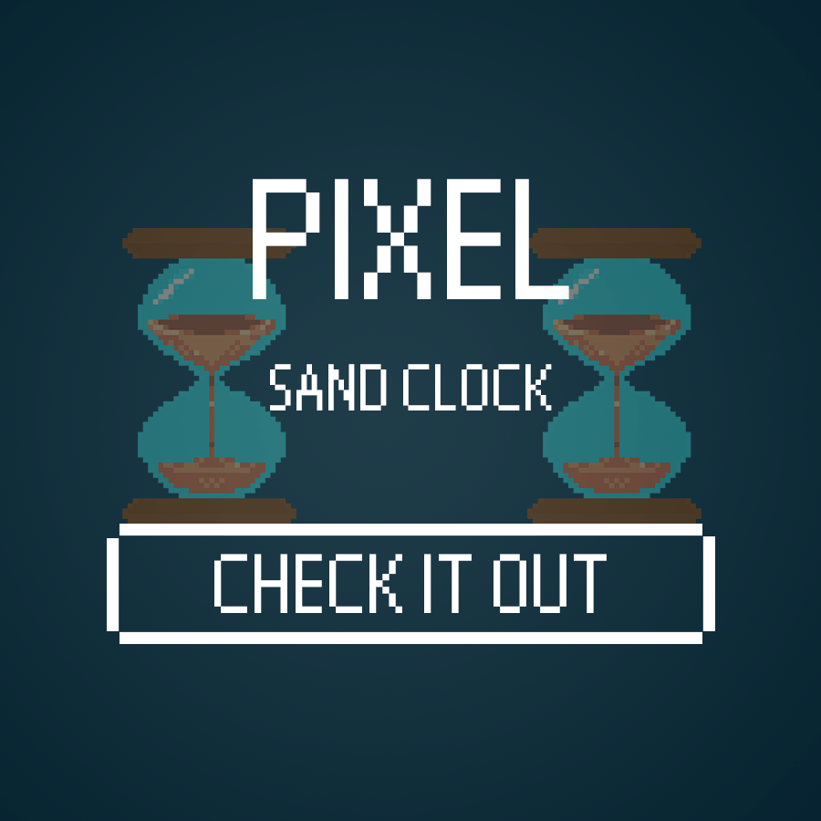 Pixel Sand Clock by NYKNCK