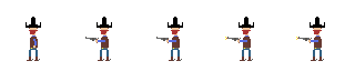 Pixel Art Animations - Cowboy