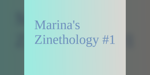 Cover image for Marina's Zinethology #1