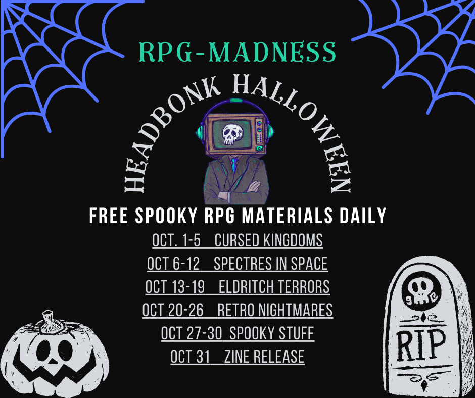 Headbonk Halloween Zine '24