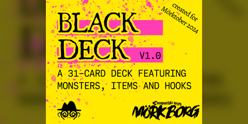 Cover image for Black Deck | Mörk Borg Card Set