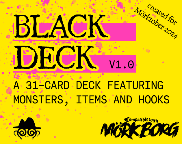 Cover image for Black Deck | Mörk Borg Card Set
