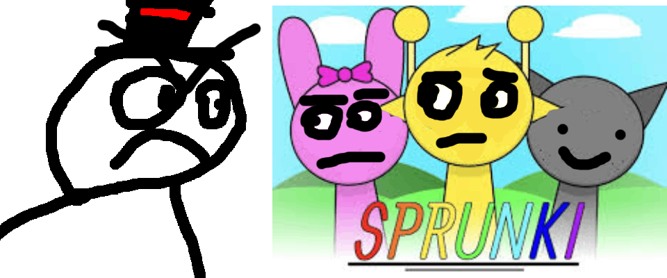 Sprunki and Mr. Tophatington