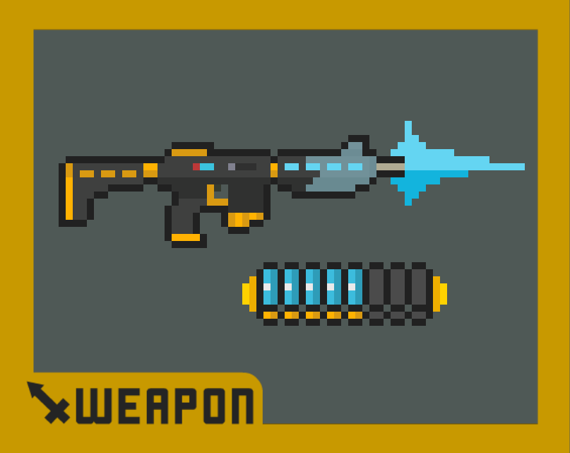 Pixel Rifle Pack (Yellowjacket) by EMSALI Assets