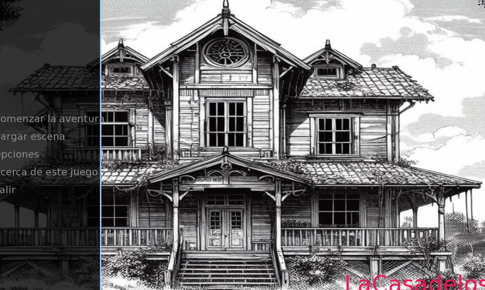 ¨La casa de los vinos¨ juego de terror corto cover