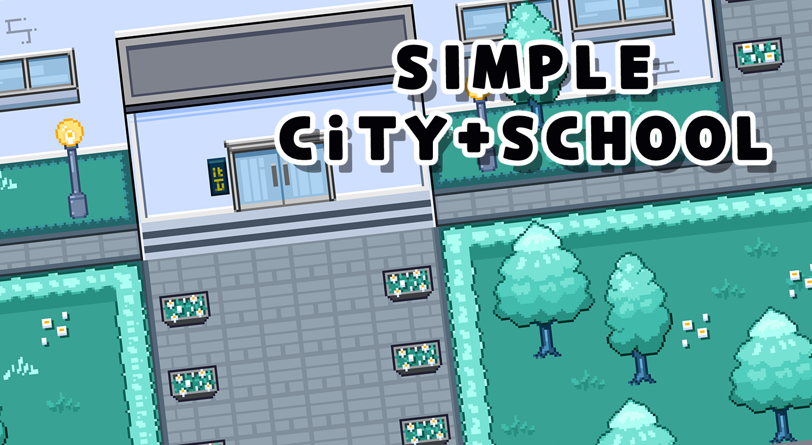 SIMPLE city+school  TileSet