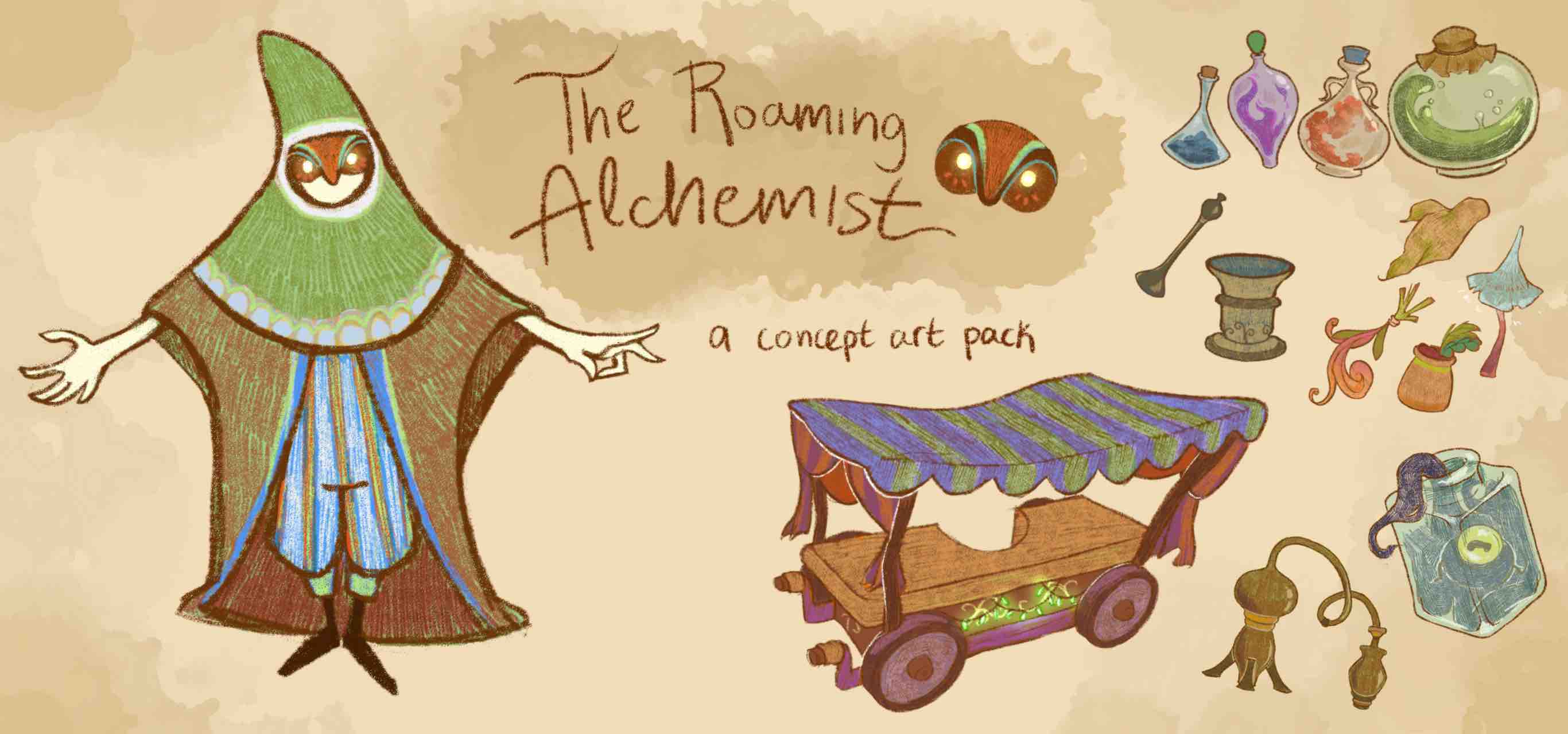 The Roaming Alchemist - Concept art pack