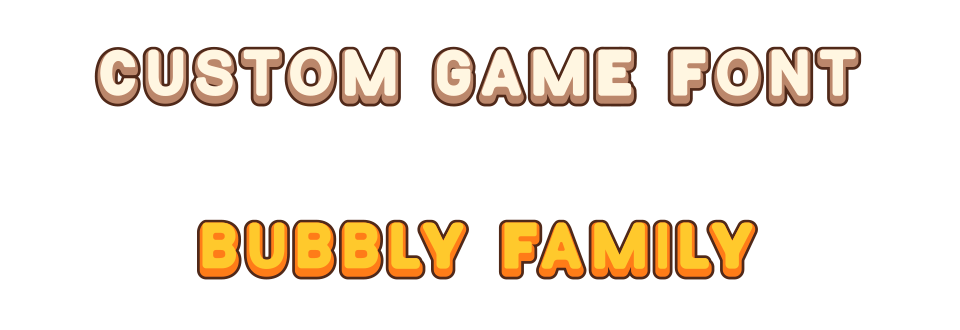 Custom Fonts | Bubbly