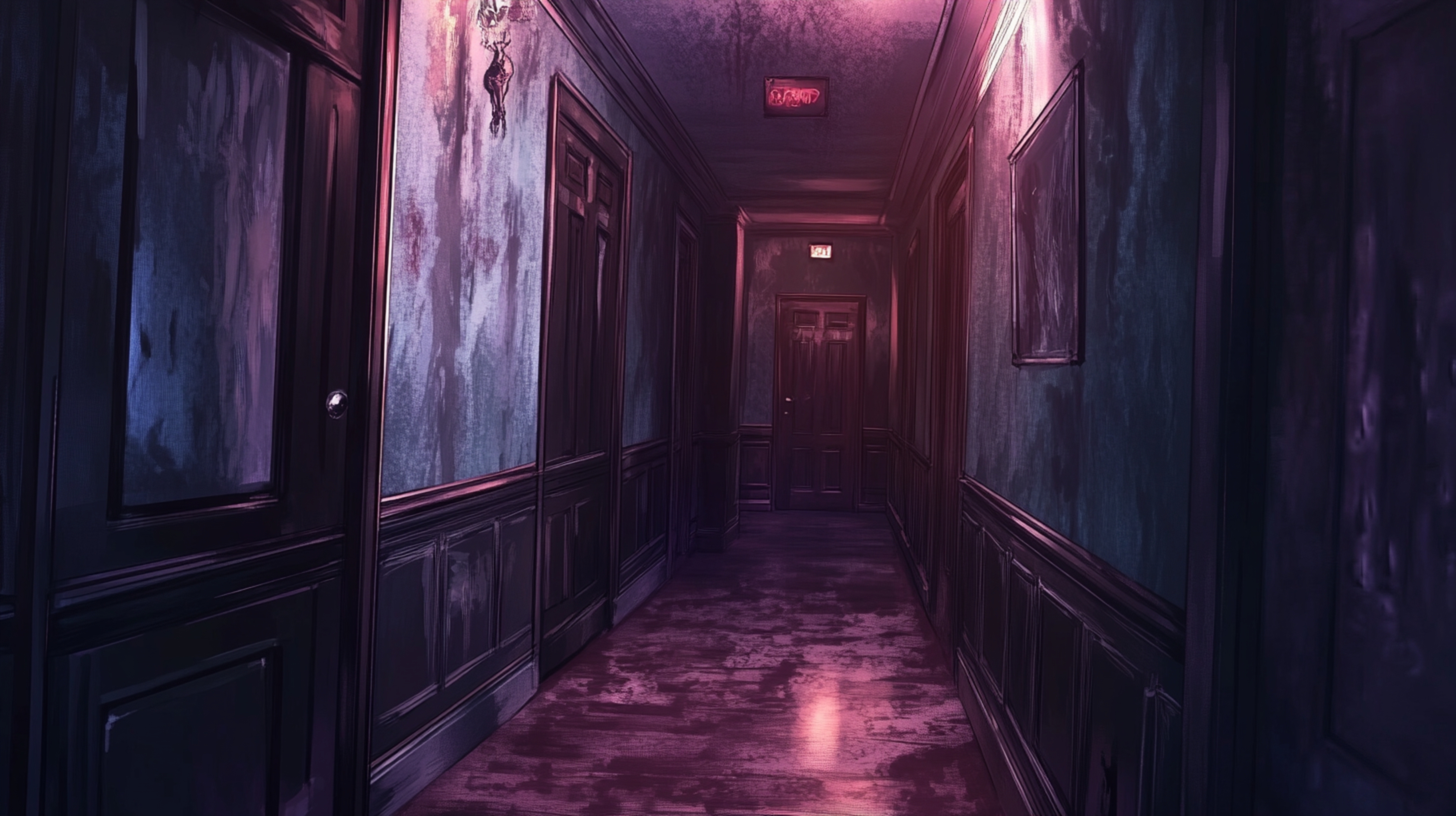 FREE HORROR HALLWAY VN BACKGROUNDS