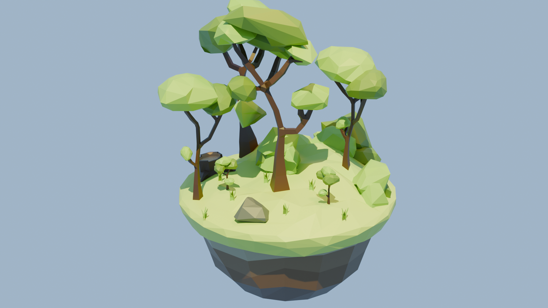Low Poly Foliage by Omomono