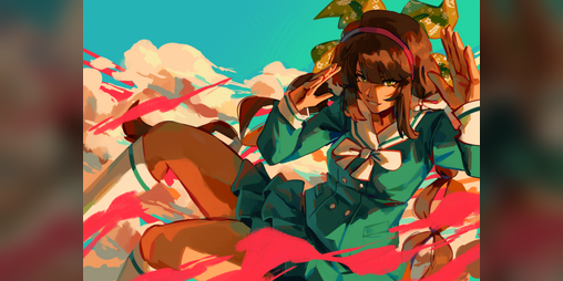 Cover image for Train Your Heart! A Tenko Chabashira Zine