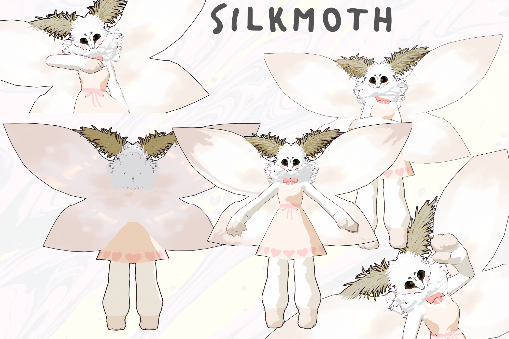 Silkmoth 3D Vtuber (vroid and vrm file)