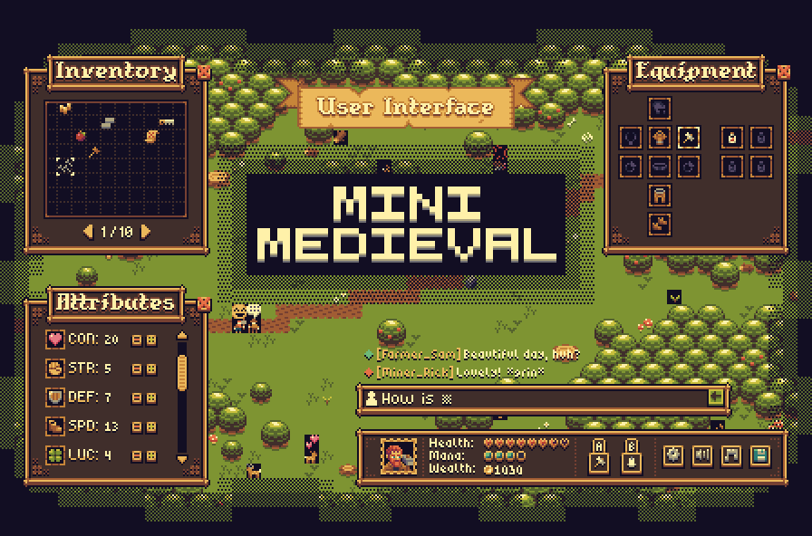 Mini Medieval - User Interface (UI) Expansion Pack