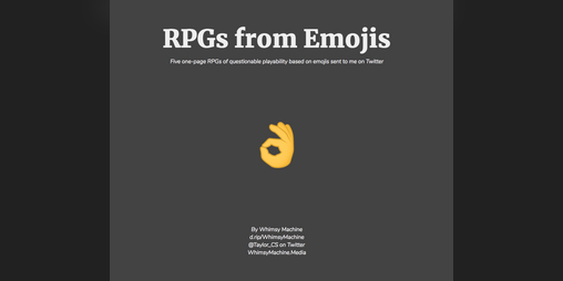Cover image for RPGs from Emojis