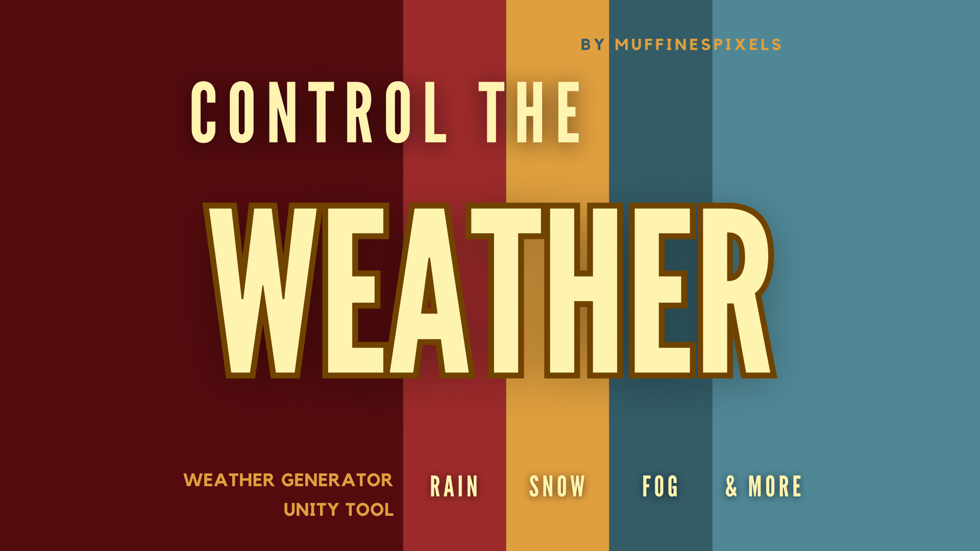 Control the Weather - Tool for Unity