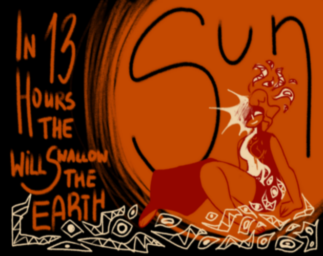 Cover image for In 13 hours the Sun will swallow the earth