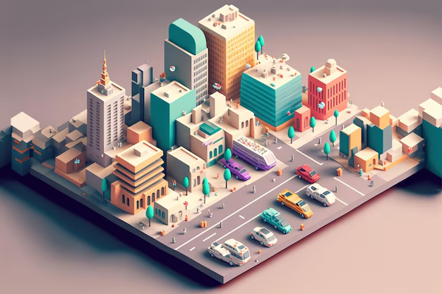 Drive in 3D City