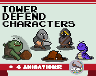 Catapult Towers Pixel Art for Tower Defense by 2D Game Assets on
