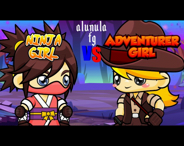 alunula fg - Ninja Girl VS Adventurer Girl