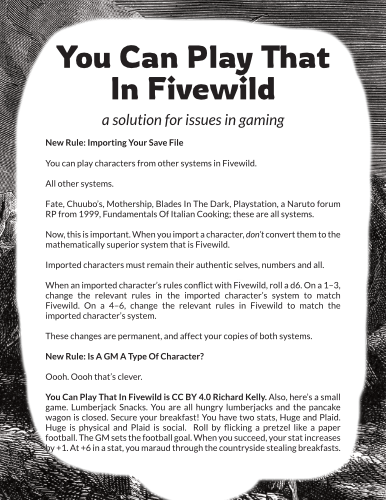 Cover image for You Can Play That In Fivewild
