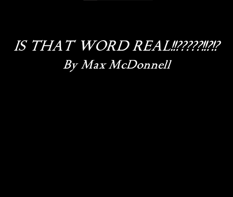 IS THAT WORD REAL!??!