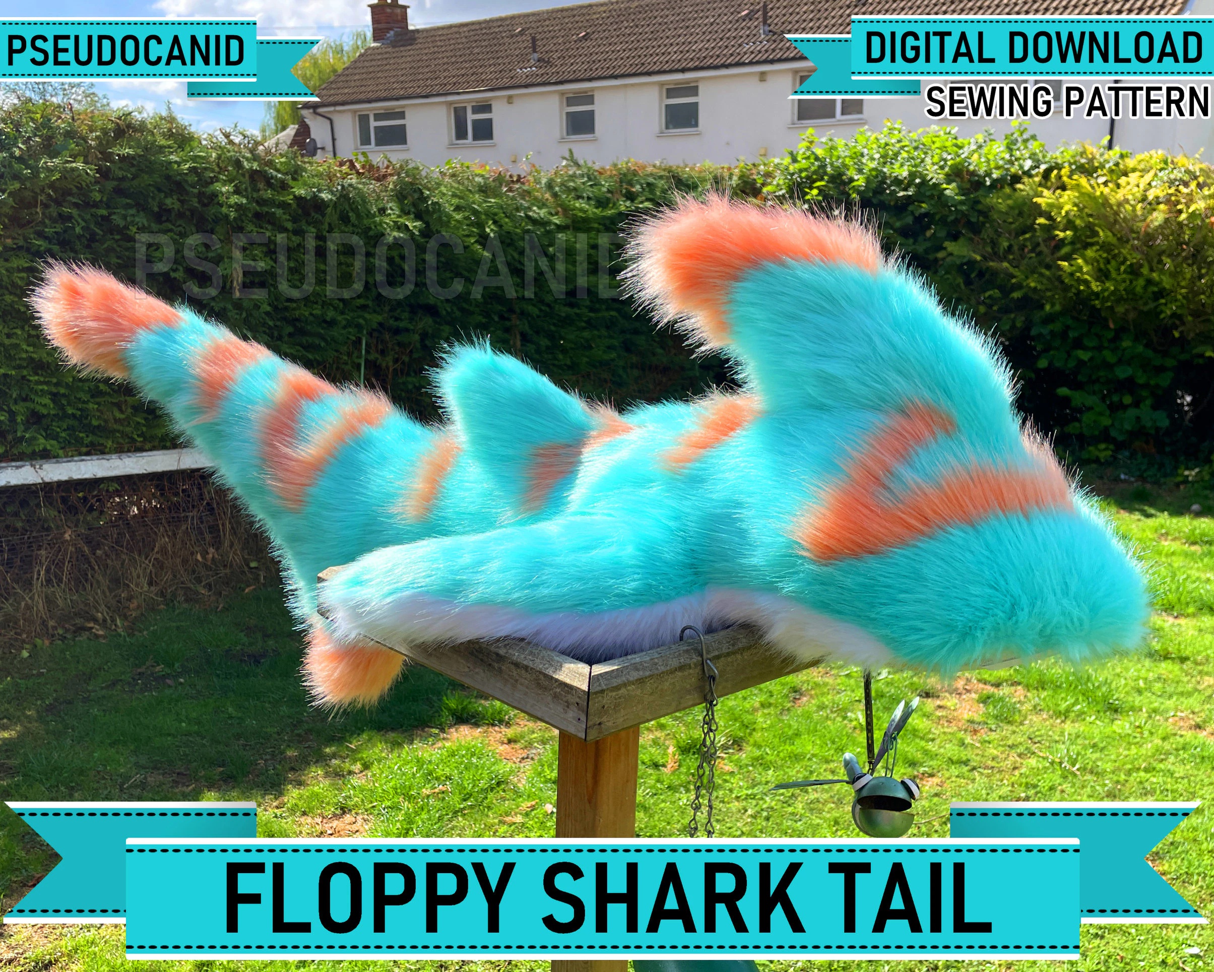 Floppy Shark Fish Tail Pattern/Tutorial (Pseudocanid)