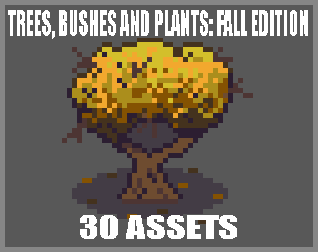 Trees, Bushes and Plants: Fall Edition - 30 Assets