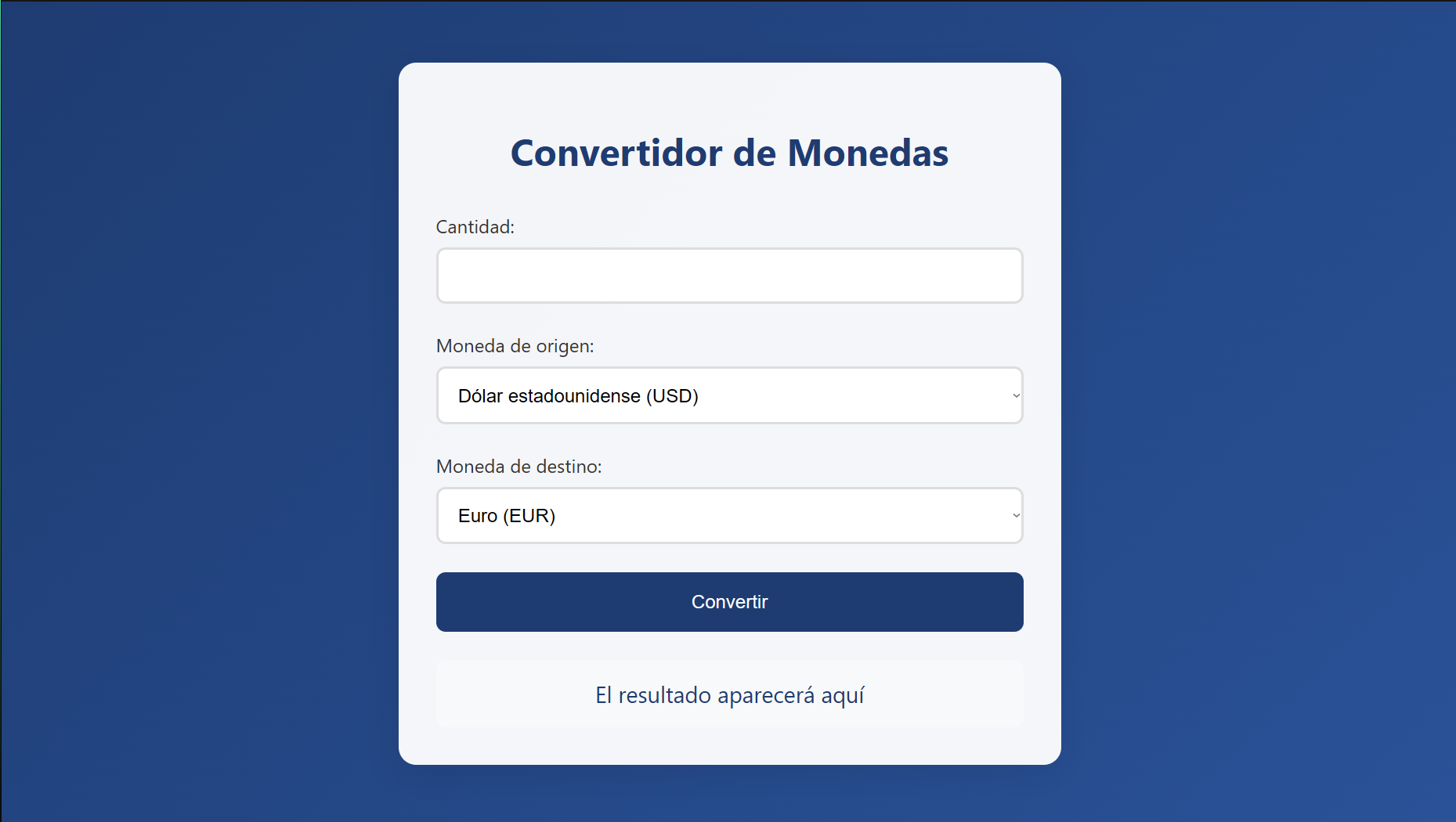 CALCULADORA DE CONVERSI N DE DIVISAS visual data 7