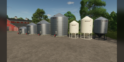 Cover image for FS25 Meridian Grain Bin Pack