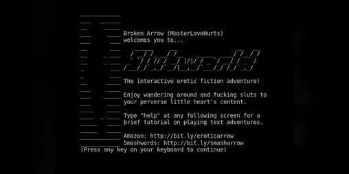Cover image for Slutworld (text adventure)
