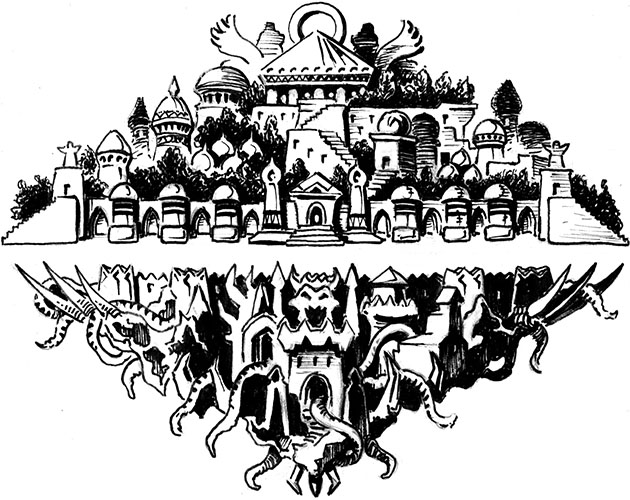 Cover image for The Gods Above and Below