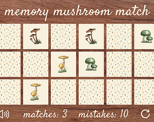 Memory Mushroom Match