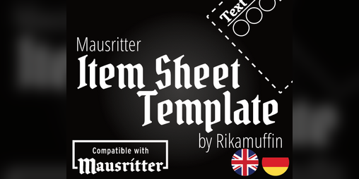 Cover image for Mausritter - Item Sheet Template