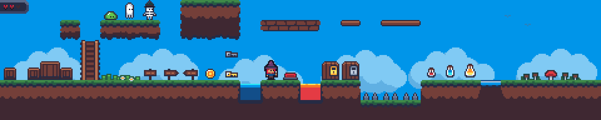 [WIP] Cute Pixelart Platformer Tileset 16px