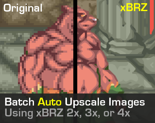 Cover image for Auto Upscale All Images Using xBRZ 234x